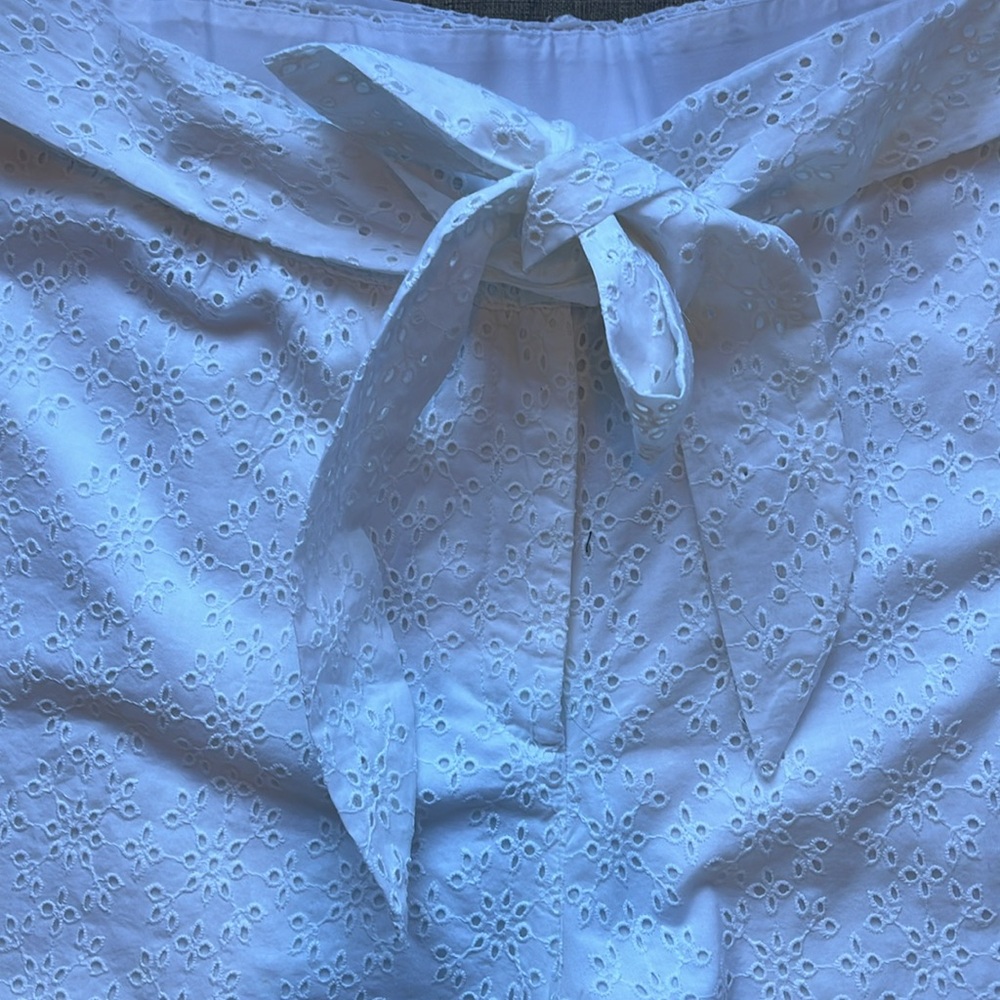 Lane Bryant Bright White Eyelet Shorts Resort Beach Classic Plus Size 16 - Picture 4 of 7